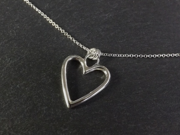 Large Open Heart Necklace